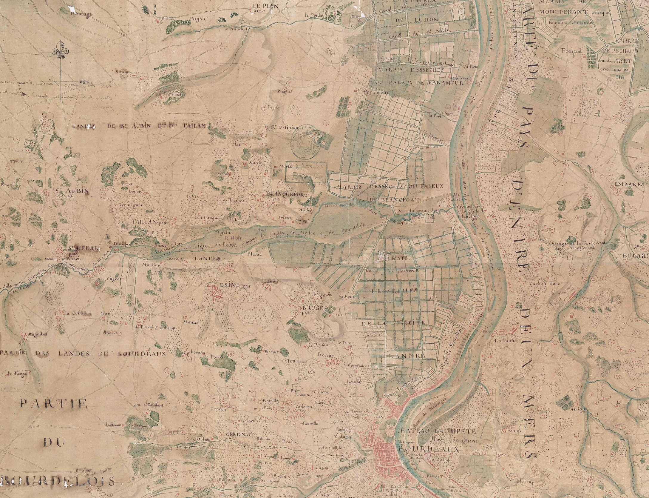 Carte archéogéographique du territoire de Bordeaux Métropole (Accord cadre/mission 3)